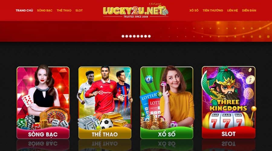 Các trò chơi tại Lucky2u rất ít ỏi